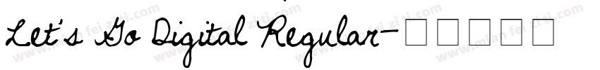 Let’s Go Digital Regular字体转换
